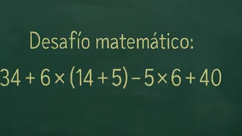 Desafío matemático: ¿en cuánto tiempo lo podés resolver?