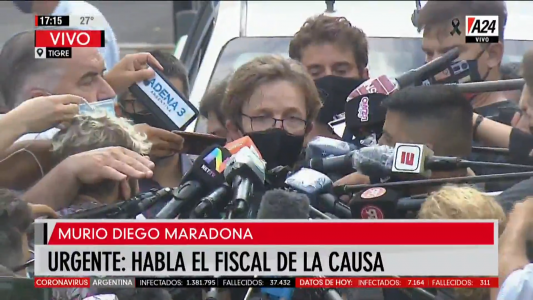 A la espera de la autopsia de Maradona, el fiscal confirmó que no hubo ningún signo de violencia