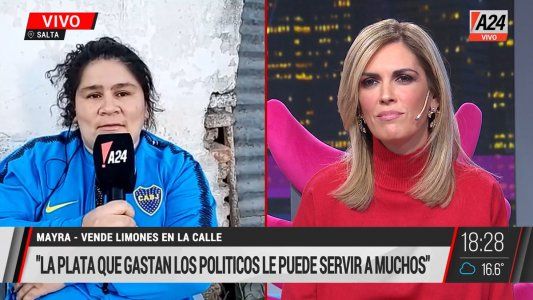 Habló la vendedora de limones que se enfrentó a los policías: Tengo que pagar coimas para poder trabajar