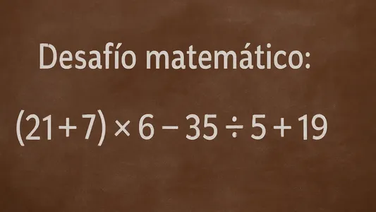 Desafío matemático: la complicada cuenta que pocos logran resolver