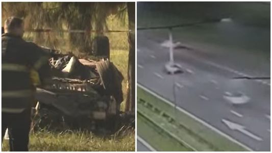 Cinco jóvenes murieron tras un vuelco en la Panamericana: el video que reveló la secuencia fatal