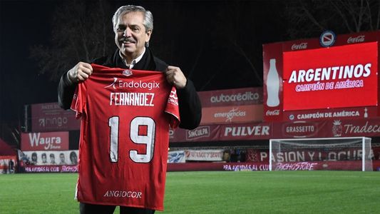 El mensaje de Alberto Fernández al plantel de Argentinos