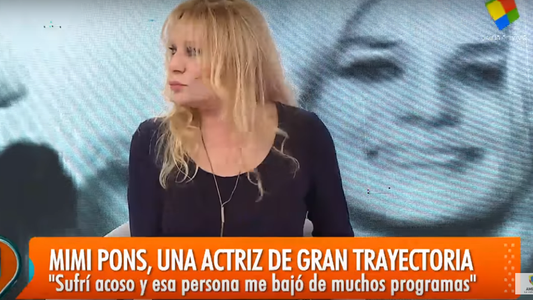 Mimí Pons pasó por Intrusos y contó que sufrió acoso por parte de un actor