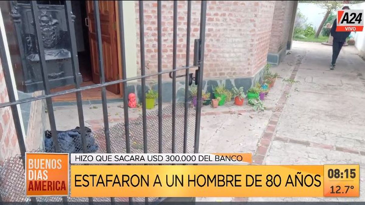 Tres Arroyos: así estafaron a un jubilado y le robaron u$s 300 mil. (Captura de Tv)