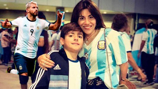 ¡Se sacaron la mufa! Gianinna Maradona y Benjamín viajaron a Brasil y le dieron suerte al Kun Agüero