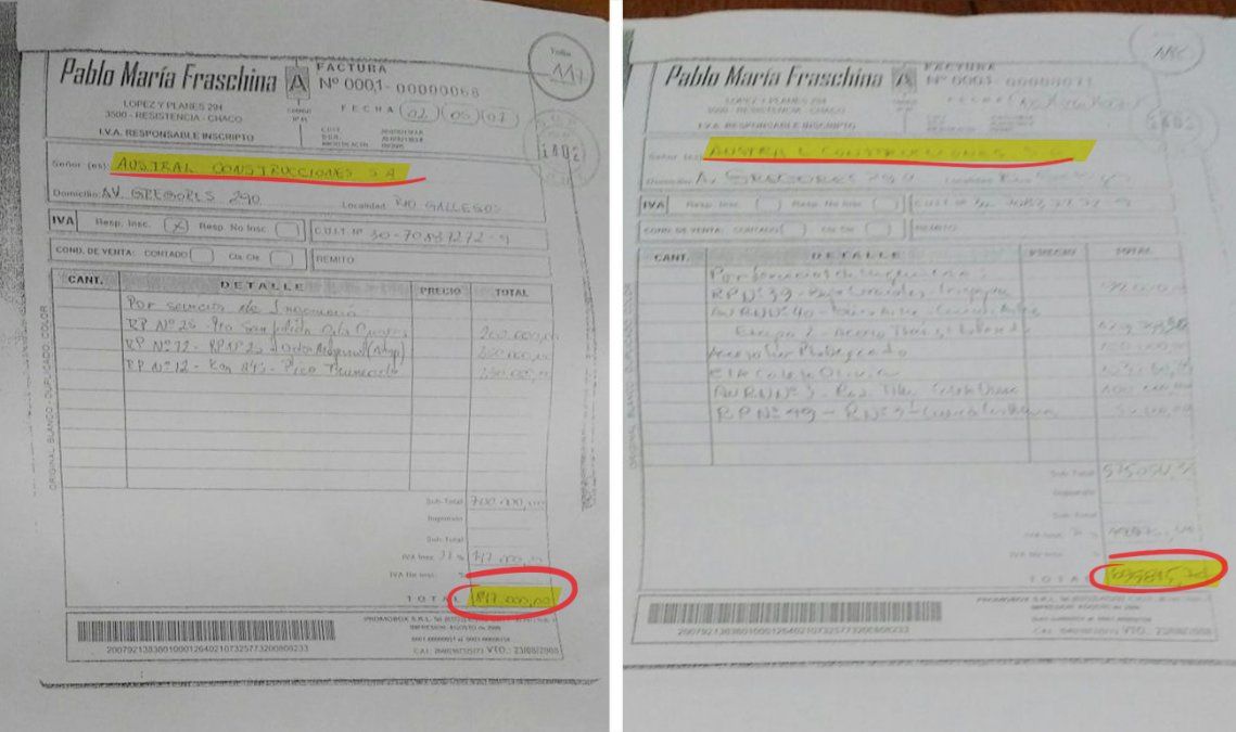 Exclusivo: las facturas que prueban cómo Lázaro Báez fue beneficiado para hacer un puente en el Riachuelo