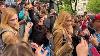 Lilia Lemoine fue increpada por manifestantes durante la Marcha Federal Universitaria