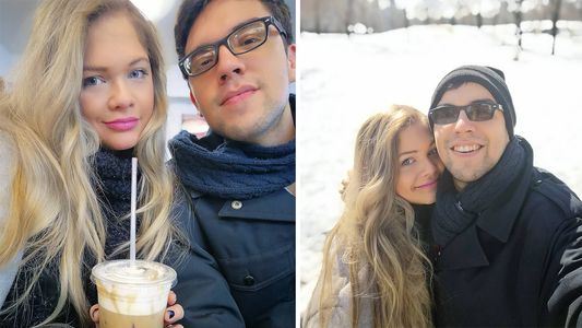 Fátima Fernández, feliz con la visita de su novio