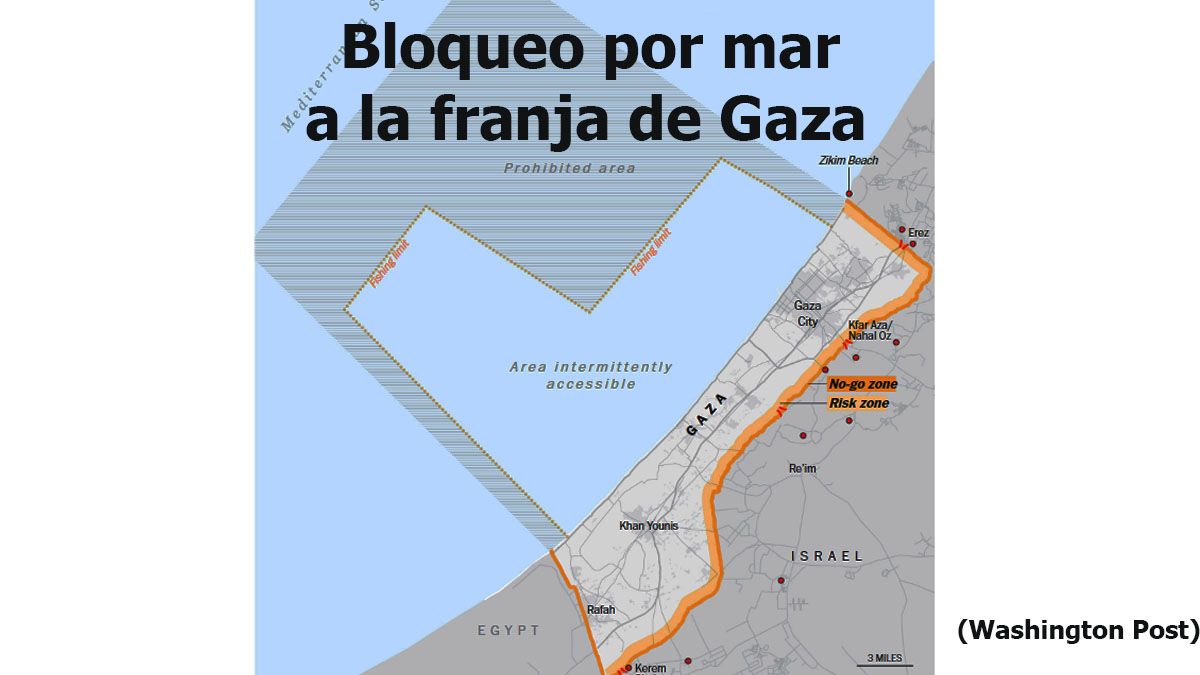 Con motos de agua, Ham&aacute;s burlo el bloqueo que mantiene Israel sobre la Franja de Gaza en el Mar Mediterr&aacute;neo (Foto: Washington Post).