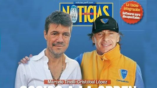 La tapa de la polémica | Marcelo Tinelli junto a Cristóbal López