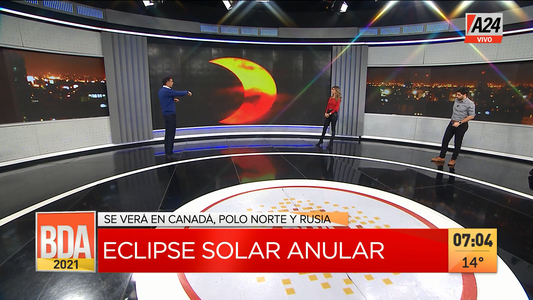 Comenzó el primer eclipse solar anular del año
