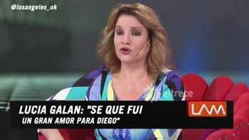 Lucía Galán habló de la versión de un supuesto embarazo de Diego Maradona