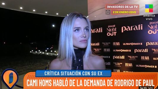 Camila Homs habló sobre la denuncia de Rodrigo de Paul y fue tajante