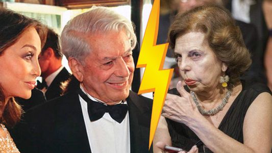 Mario Vargas Llosa fue fotografiado con otra mujer y su esposa se mostró apenada