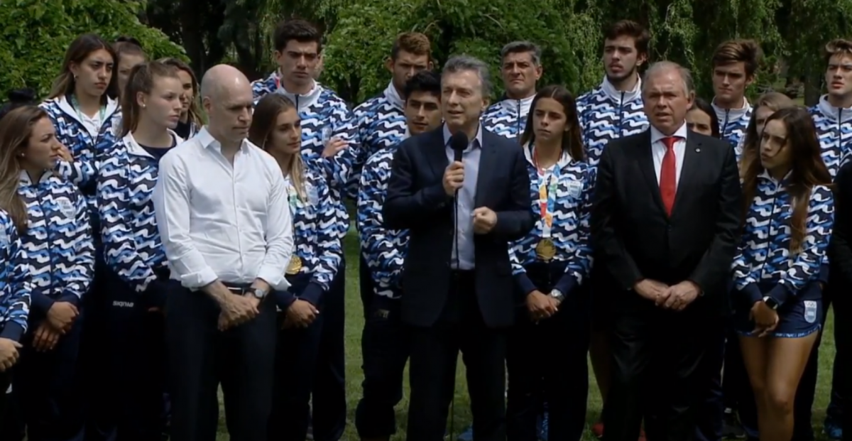 Macri recibió a los atletas que participaron de los Juegos y los felicitó por transmitirle a la Argentina que se puede