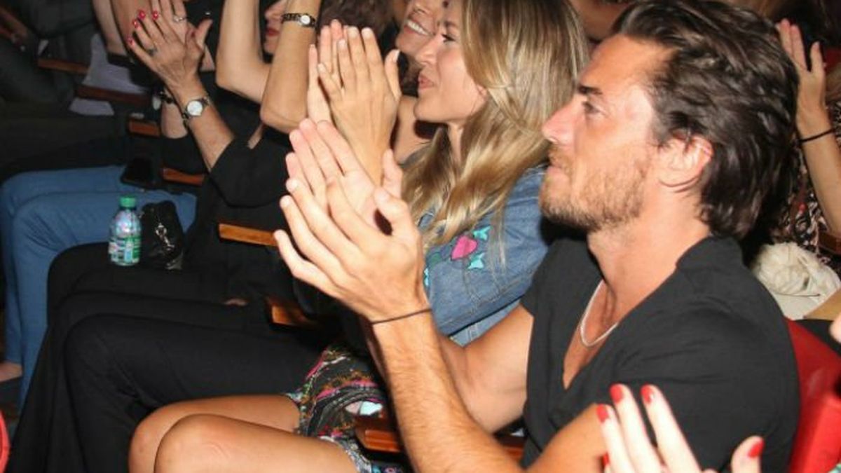 Jimena Barón y Matias Tasín se mostraron juntos y muy sonrientes.