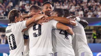 Real Madrid, campeón de la Supercopa de Europa: le ganó 2-0 al Frankfurt de Borré, con goles de Alaba y Benzema