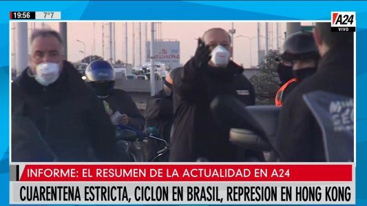 Resumen A24: cuarentena estricta, interna entre ministros de Seguridad y represión en Hong Kong