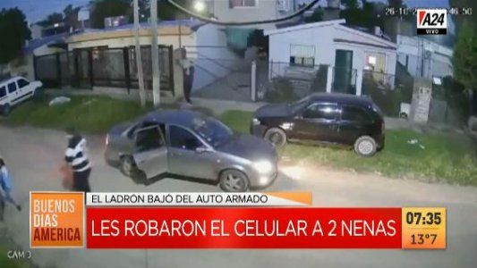 Merlo: así les robaron el celular a dos menores a punta de pistola