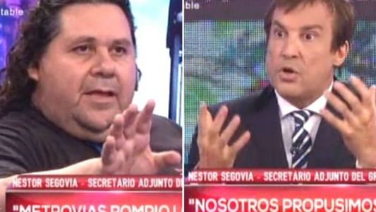 Paulo Vilouta se cruzó con Néstor Segovia y el delegado del subte se fue del estudio