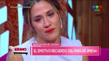 Jimena Barón se emocionó hasta las lágrimas al hablar de la muerte de su papá