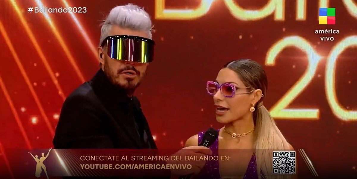 Marcelo Tinelli con sus gafas de sol.