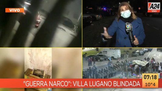 Villa Lugano, blindada: la policía ingresó tras los tiros de la guerra narco