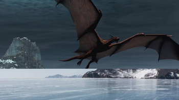 Hallaron un dragón gigante congelado en Canadá y la ciencia reveló el origen del extraño animal