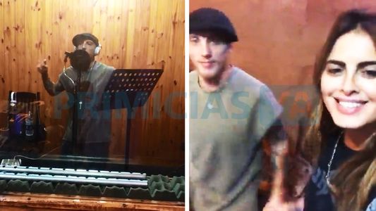 Te mostramos los videos inéditos de Silvina Luna y el Polaco en el estudio de grabación