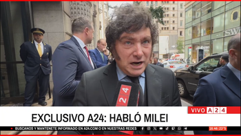 Exclusivo A24: Milei afirmó que su apoyo a Israel es incondicional antes de reunirse con Netanyahu