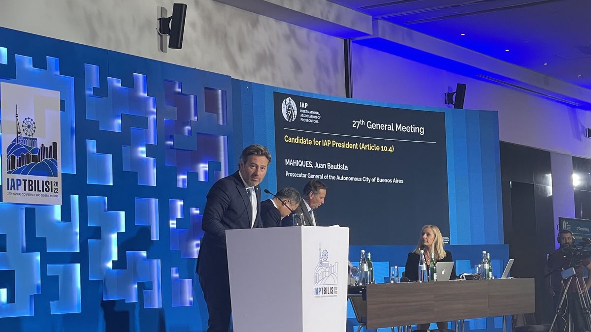 Juan Bautista Mahiques, fue proclamado como Presidente de la Asociación Internacional de Fiscales (Foto: IAP)  