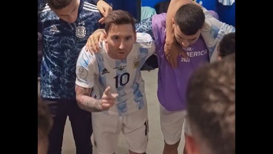 La arenga de Lionel Messi en el Maracaná