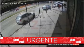 Nuevas imágenes tomadas de otro ángulo revelan el inicio del intento de robo. (Foto: captura).