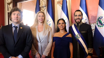 Javier Milei estuvo presente en la asunción de Nayib Bukele en El Salvador
