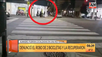 Recuperaron bicicletas robadas que se vendían en Facebook (Foto: captura de TV). Recuperaron bicicletas robadas que se vendían en Facebook (Foto: captura de TV).