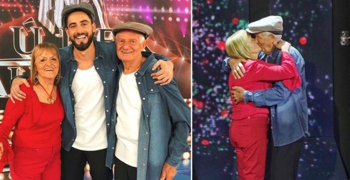 Nico Occhiato mostró emocionado el detrás de escena del beso de sus abuelos