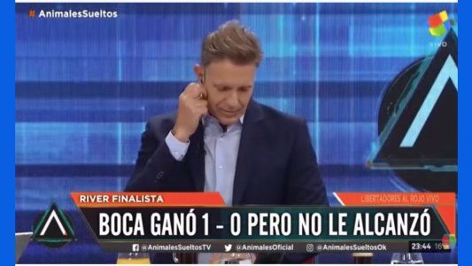 El dolor de Alejandro Fantino tras la eliminación de Boca