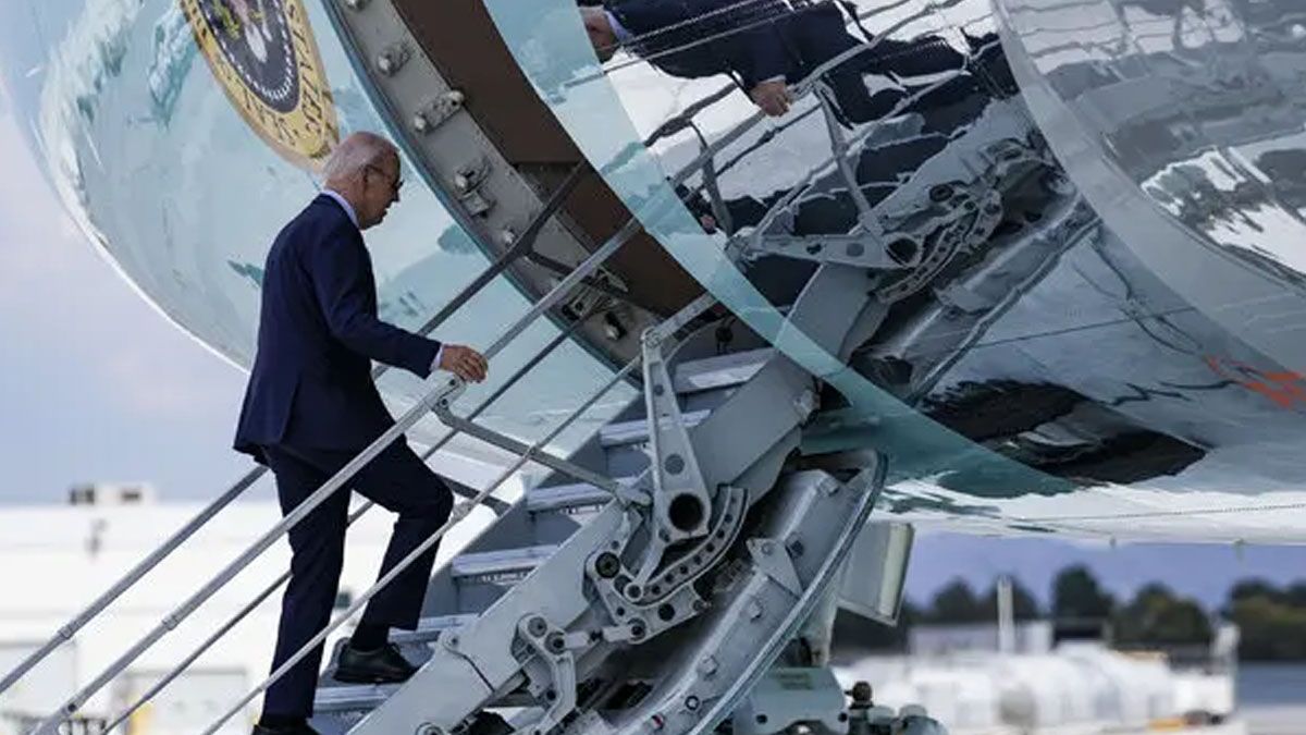 La Casa Blanca anunció que Joe Biden tiene Covid. El mandatario se fue en avión a su casa particular en Delaware, para cumplir con el período de aislamiento. (Foto: Gentileza NYPost)