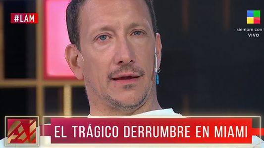 Emocionado, Nico Vázquez habló del derrumbe en Miami: Es todos los días entender....