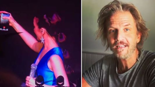 Natalia Oreiro saludó a Facundo Arana por su cumpleaños en medio de un recital en Rusia