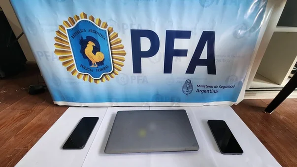 Se secuestraron dos celulares y una notebook.