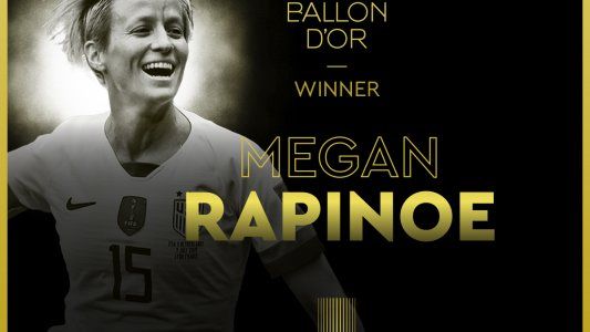 Megan Rapinoe ganó el Balón de Oro y se consagró como la mejor jugadora del mundo