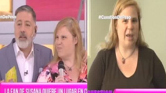 Lorna, la fan de Susana, llegó a Cuestión de Peso: Pedí entrar porque está en juego mi vida