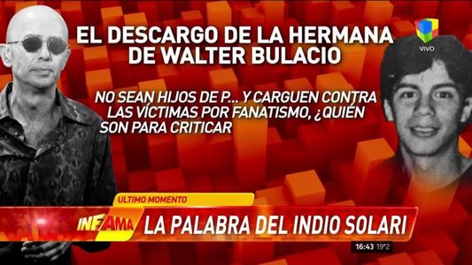 Mientras el Indio Solari hizo su descargo, la hermana de Walter Bulacio cargó contra él