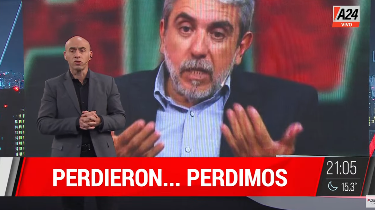 Esteban Trebucq explotó por la frase de Aníbal Fernández: Esta gente perdió el rumbo. (Captura)