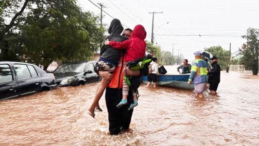 La lluvia no da tregua en el sur de Brasil y se anuncian nuevas inundaciones