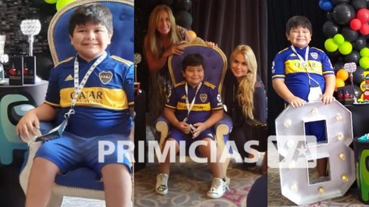 La intimidad del cumpleaños de Dieguito Fernando Maradona: Verónica Ojeda le organizó un festejo con los colores de Boca