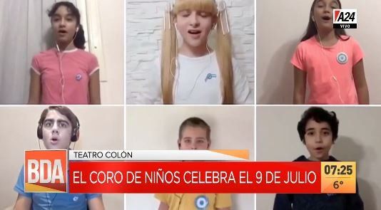 El Coro de Niños del Teatro Colón celebró la independencia