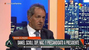 Scioli se ilusiona y confía en ser el encuentro entre los K y los macristas desencantados: Puedo revertir la grieta