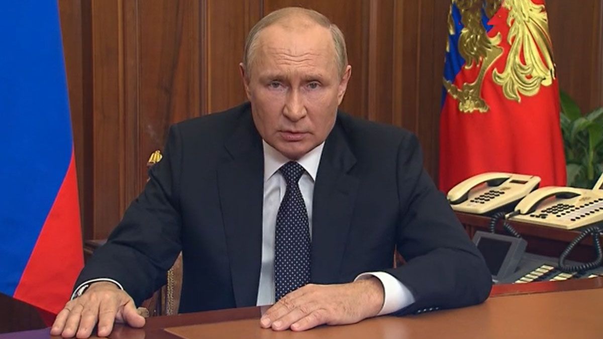 Vladimir Putin. Su amenaza de usar armas nucleares y la convocatoria a reservistas provocaron pánico en su país (Foto: AP).